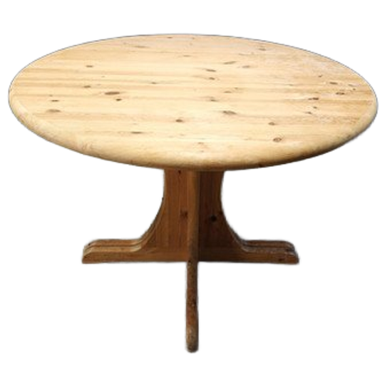 Rainer Daumiller Style Pine Wood Dining Table, 1970s 1