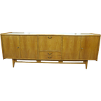 Mooi Retro Vintage Lowboard Midcentury Dressoir 220 Cm thumbnail 1