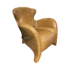 Saddle Chair / Zadel Fauteuil Vintage Camel Leer Eyecatcher thumbnail 1