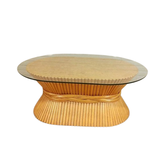 Vintage Mcguire Korenschoof Salontafel 1