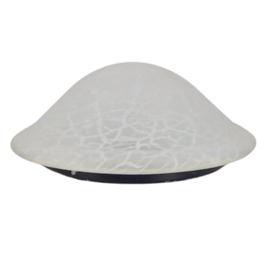 Vintage Xl Plafonniere Mushroom Plafondlamp Glas Mid Century 1