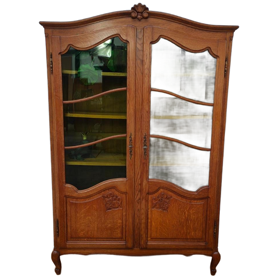 Vintage Queen Ann Kast Vitrinekast Buffetkast Boekenkast 304 1