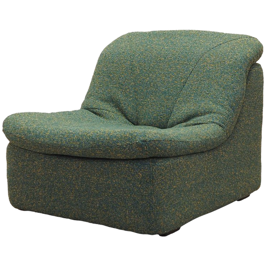 Green Armchair, Italian Design, 1970s, Made In Italy 1