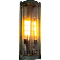 Industrial Wall Lamp With Unique Number