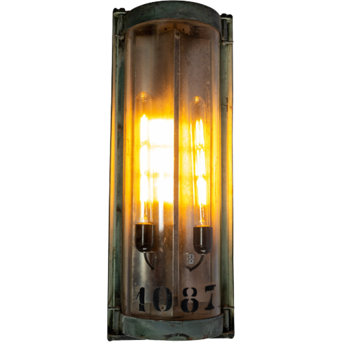 Industrial Wall Lamp With Unique Number