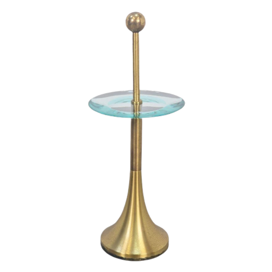 Vintage Fontana Arte Side Table Messing Glas 1960 Italy 1
