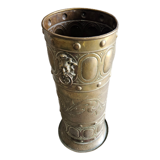 Brass Hall Stick / Umbrella Stand / With Small Water Bucket Inside 1