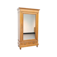 Antieke Kast Spiegelkast Eiken 1 Deur