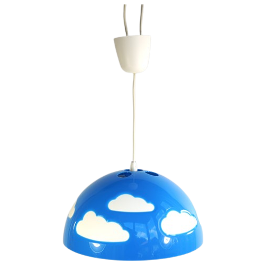 Wolkenlamp Ikea Blauw 1