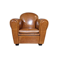 Vintage Schapenleren-Bekhoven -Clubfauteuil - Bruin - Cognac