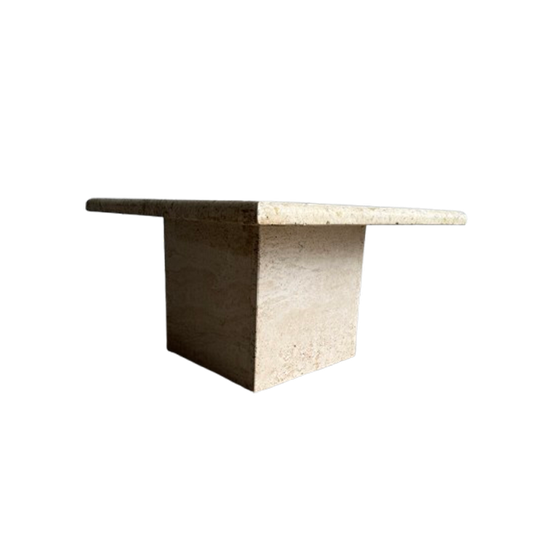 Italiaanse Travertijn Koffie Tafel Uit De Jaren 70 1