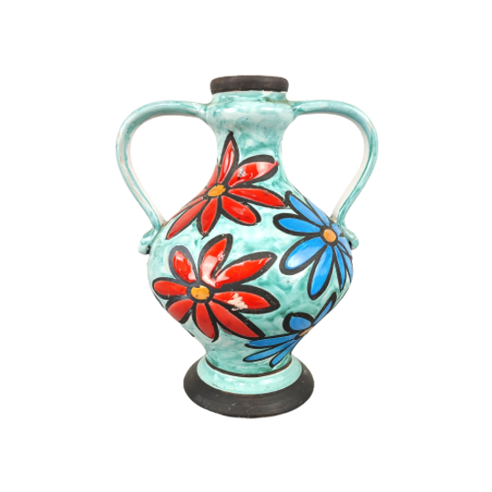 Kleurrijke Vaas Met Bloemen 1
