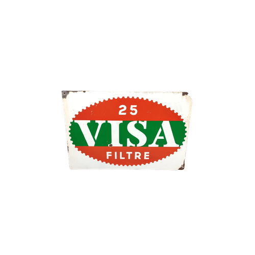 Emaille Bord Visa Sigaretten