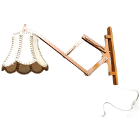 Vintage Houten Schaarlamp - Jaren '60