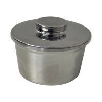 Alfra Alessi - Round Bowl - Butter Dish - Stainless Steel