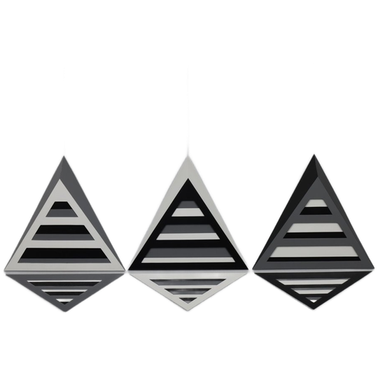 Eef De Graaf – Geometric Wall Sculpture (triptych), Netherlands, 1980s 1