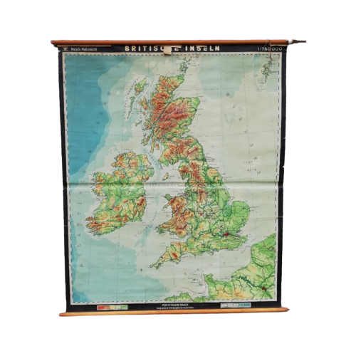 Schoolkaart (D) - Britse Eilanden