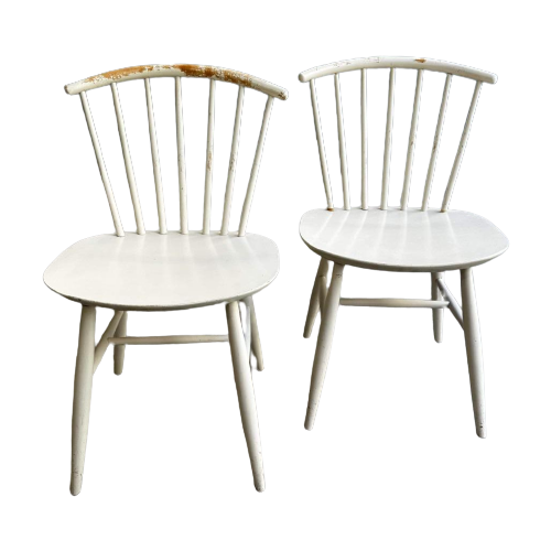 Set Witte Edsby Verken Pinstoelen