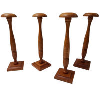 Set Van 4 Houten Hoeden Standaards