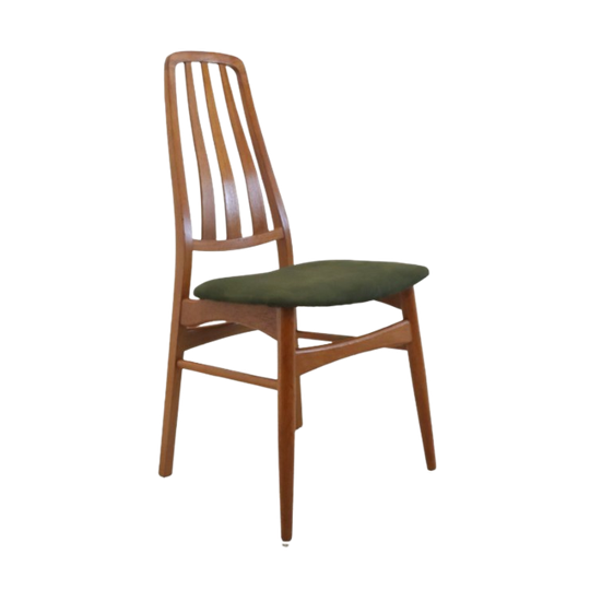 Set Van 6 Deense Vamdrup Eetkamerstoelen Stoelen Vintage Reupholstered 1