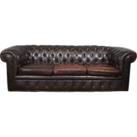 Oogverblindende Oude Chesterfield Bank Vol Allure, 3 Zits