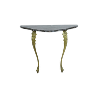 Franse Marmeren Console Sierlijke Messing Poten Barok Stijl
