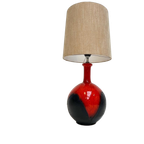 Bolvormige Keramische Lamp In West Germany Stijl, 1960'S thumbnail 1