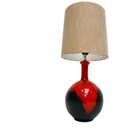 Bolvormige Keramische Lamp In West Germany Stijl, 1960'S