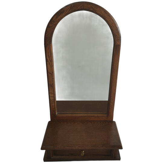 Houten Wandspiegel Met Lade Of Kammenbakje 1