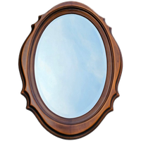 Oval Mirror 1960s / Facet Cut