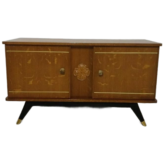 Vintage Midcentury Platenspeler Leubel | Lowboard | Dressoir 1