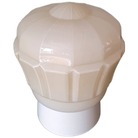 Art Deco Thabur Plafondlamp In Crème - Licht Bruine Kleur