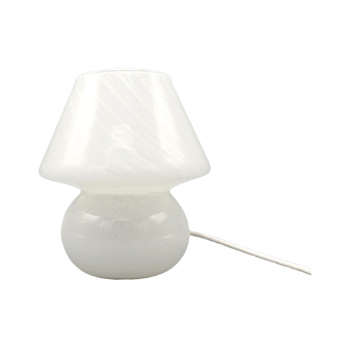 Vintage Murano Glazen Paddestoel Lamp