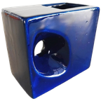 Mid-century Blauw Vaasje Sculptuur Afina Rijnsburg 1970’s thumbnail 1