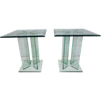 Set Van 2 Glazen Bijzettafels Van Tg Design thumbnail 1