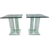 Set Van 2 Glazen Bijzettafels Van Tg Design