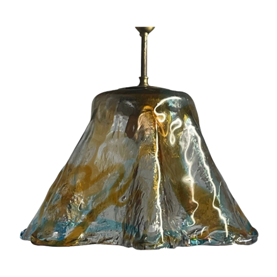 Attr. / In The Style Of - Mazegga - Heavy/thick Glass - Hanging Fixture - Italian Murano Glass 1