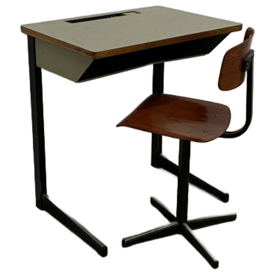 Schoolbankje + Stoeltje 1