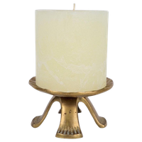 Vintage Brutalist Kandelaar Messing Mid Century 1960 Regency