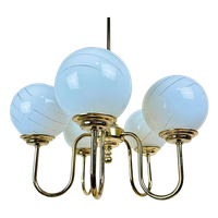 Gouden Vintage Bollamp Kroonluchter Massive - Art Deco