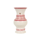 Roze Vintage Vaas West Germany Bloemen Üebelacker Keramik 634-30 thumbnail 1