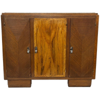 Art Deco Dressoir Kast Jaren 30 Met Marmeren Blad Design
