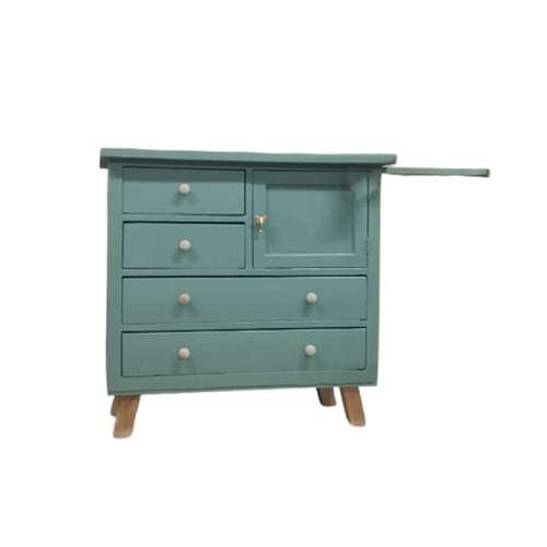 Vintage Commode In Groen