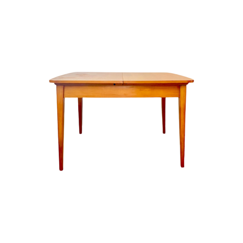 Elegant Mid-Century Modern Teak Extendable Dining Table