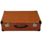 Vintage Koffer Brocante Oranje-bruin thumbnail 1