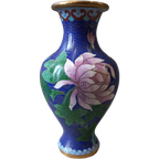 Blauw Cloisonné Vaasje thumbnail 1