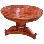 Antieke Klassieke Half Hoge Salontafel, Bijzettafel thumbnail 1