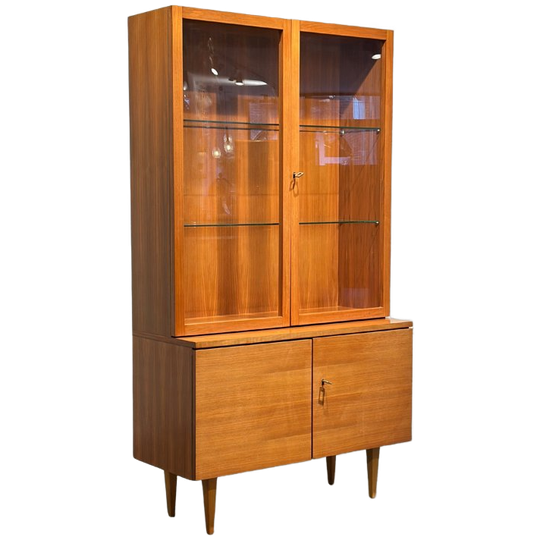 Vintage Musterring Vitrine Kast Wandkast 1