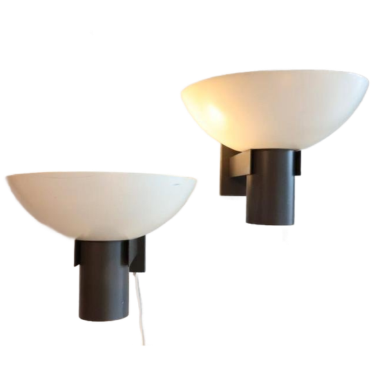 Set Van 2 Vintage Wandlampen Philips 1