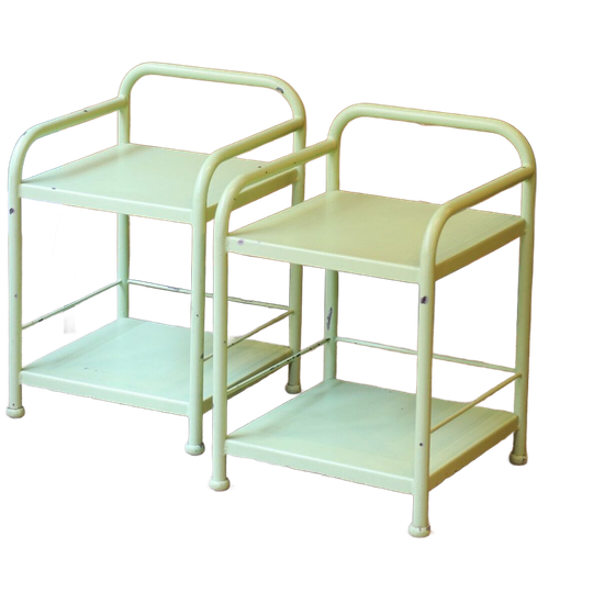 Paar Nachtkastjes In Bauhaus-stijl, Circa 1930 1